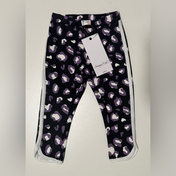 Sovereign Code Other - Sovereign Code Girls Leopard Black Purple Pant - Size 12 months NWT